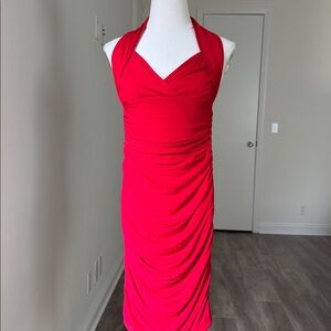 Patricia Clyne vintage 1980’s ruched halter dress